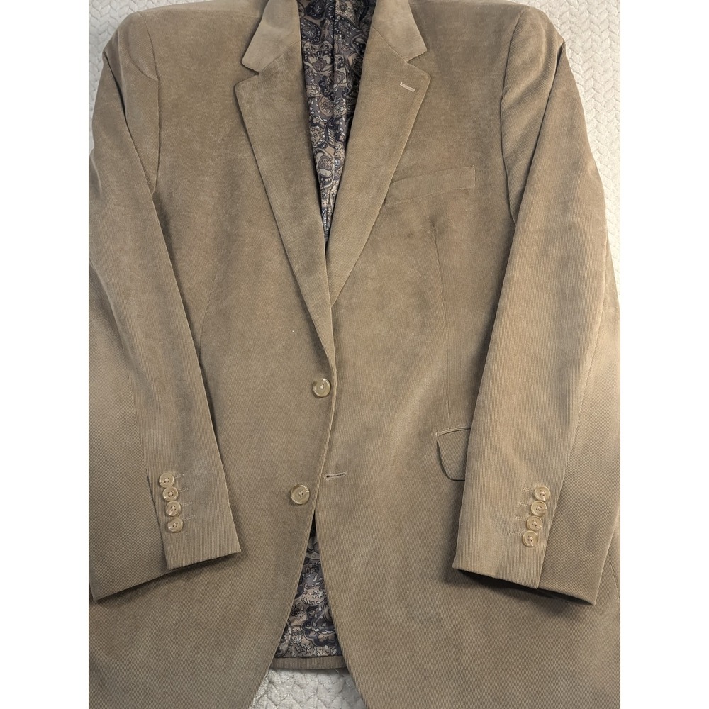 Ralph Lauren Dillard's‎ Corduroy Blazer Sport Coat Jacket Paisley Lined Menswear